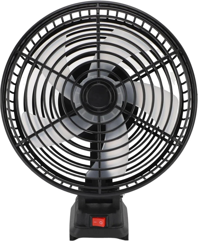Alt view image 6 of 7 - Cordless Camping Fan 3500RPM Double Power Supply Method Rechargeable Jobsite Fan for Indoor and Outdoor Use