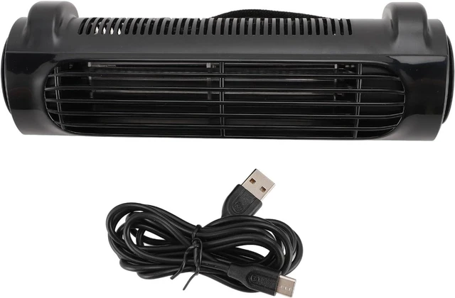 Main image of Car Seat Fan 3 Speeds Silent Strong Wind Portable USB Powered Back Seat Cooling Fan with 1.5m Cable for Vehicle Front or Rear Seats Compatible with Headrest Poles Over (Black)