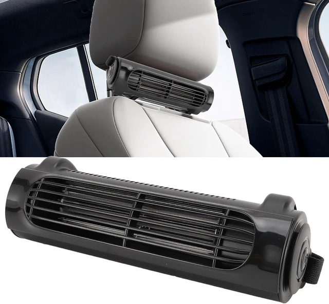 Alt view image 6 of 7 - Car Seat Fan 3 Speeds Silent Strong Wind Portable USB Powered Back Seat Cooling Fan with 1.5m Cable for Vehicle Front or Rear Seats Compatible with Headrest Poles Over (Black)