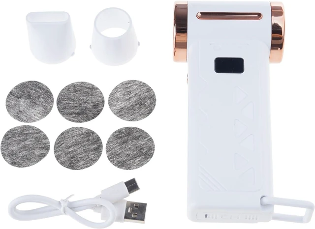 Alt view image 6 of 7 - USB C Fast Charging Rechargeable Handheld Fan 130000RPM with Turbos Mode 6 Adjustable Gears and LED Light Completed High Powerful Fan