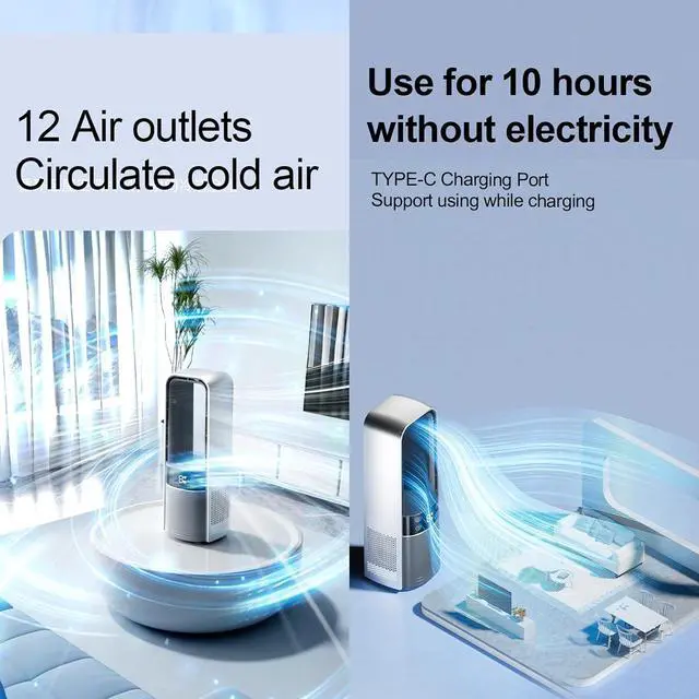 Alt view image 3 of 7 - Personally Cooling Fan Portable Home Cooling Ventilation Fan for Indoor Outdoor Use Easy to Clean for Home Offices