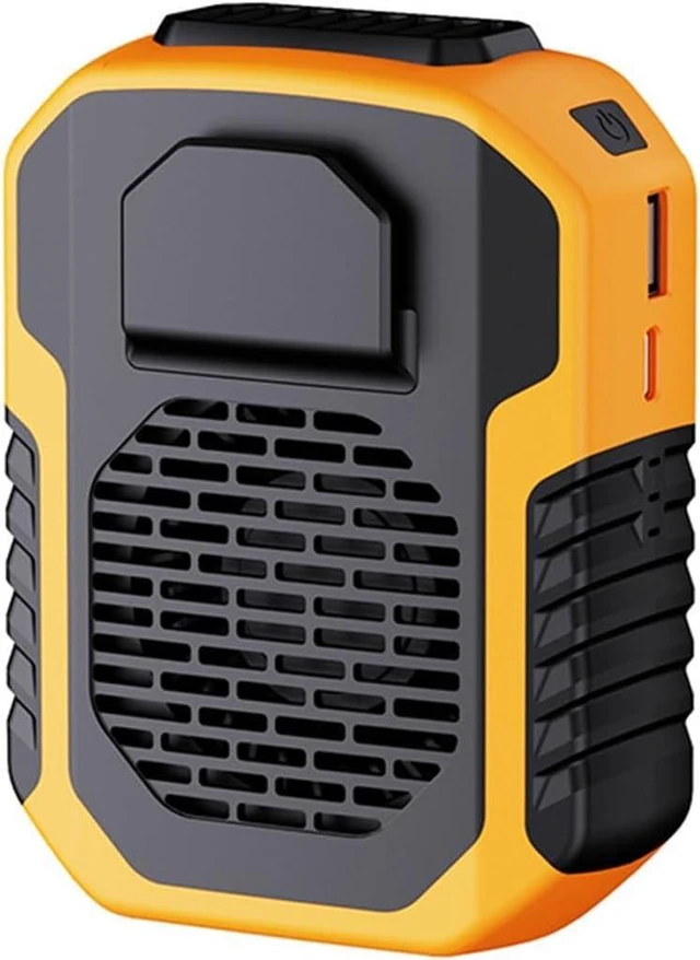 Main image of Portable Waist Fan, Portable Waist Clip Fan Mini USB Rechargeable Belt And Neck Fan For Outdoor Work And Travel(Orange)