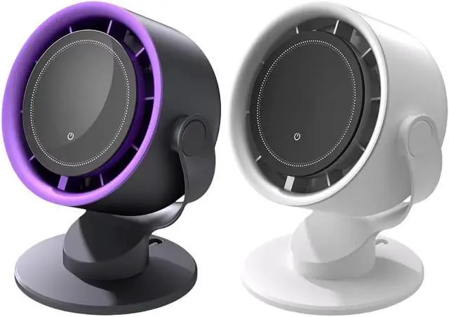 Alt view image 3 of 7 - Air Circulating Fan 4000mAh Capacity Fan Cooling Fan 100 Speed Table Fan Suitable for Dorms Offices Travel
