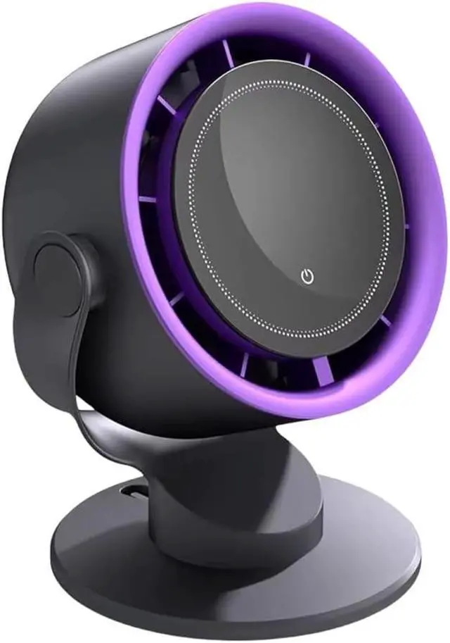 Alt view image 6 of 7 - Air Circulating Fan 4000mAh Capacity Fan Cooling Fan 100 Speed Table Fan Suitable for Dorms Offices Travel