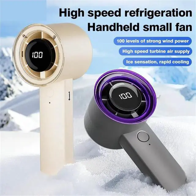 Alt view image 3 of 7 - Handheld Fan, Mini Handheld Turbo Fan USB Rechargeable Portable Electric,for Outdoors/Travel/Camping