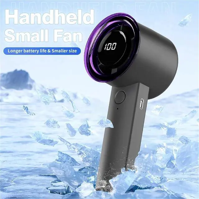 Alt view image 7 of 7 - Handheld Fan, Mini Handheld Turbo Fan USB Rechargeable Portable Electric,for Outdoors/Travel/Camping