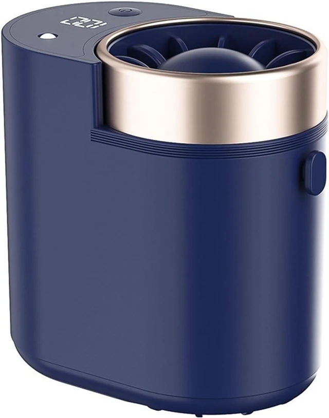 Main image of Portable Waist Fan, USB Rechargeable Waist Clip Fan Portable Strong Airflow Cooling Fan For Outdoor Work Travel(Navy blue)