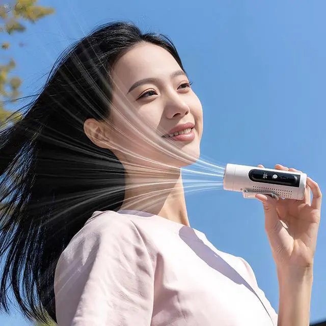 Alt view image 4 of 7 - PANGBOER Rechargeable Fan with Ice Mode Adjustable Speeds for Outdoor Sports Rechargeable Fan