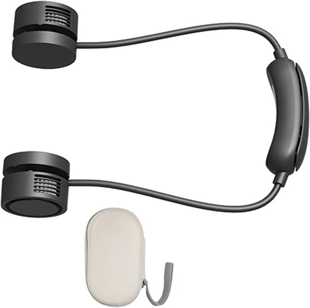 Main image of PANGBOER Lightweight Neck Worn Fan with Chilling Function and Portable Case for Outdoor Enthusiasts USB Neck Fan
