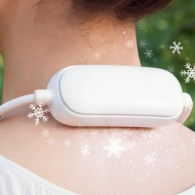 Alt view image 3 of 7 - PANGBOER Lightweight Neck Worn Fan with Chilling Function and Portable Case for Outdoor Enthusiasts USB Neck Fan
