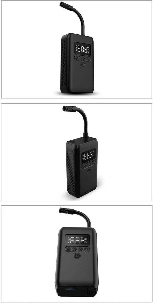 Alt view image 5 of 7 - 2 in 1 Small Portable Car Bicycle Tire Electric Tires Inflatables for Smart Phone Charger Multifunctional with for Balloons and Inflatables and Floats for Balls and Bikes Car Bike