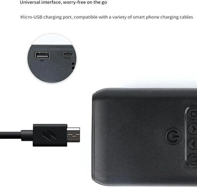 Alt view image 3 of 7 - 2 in 1 Small Portable Car Bicycle Tire Electric Tires Inflatables for Smart Phone Charger Multifunctional with for Balloons and Inflatables and Floats for Balls and Bikes Car Bike