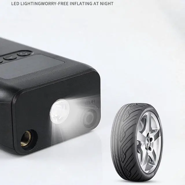 Alt view image 4 of 7 - 2 in 1 Small Portable Car Bicycle Tire Electric Tires Inflatables for Smart Phone Charger Multifunctional with for Balloons and Inflatables and Floats for Balls and Bikes Car Bike