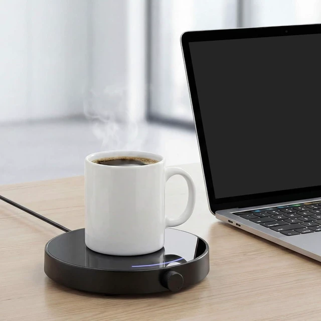 Alt view image 5 of 6 - Coffee Mug Warmer for Desk 4H Auto Shut Off, Smart Coffee Cup Warmer with 3 Temperature Setting, Electric Mug Warmer Plate for Coffee, Milk, Tea (Black)