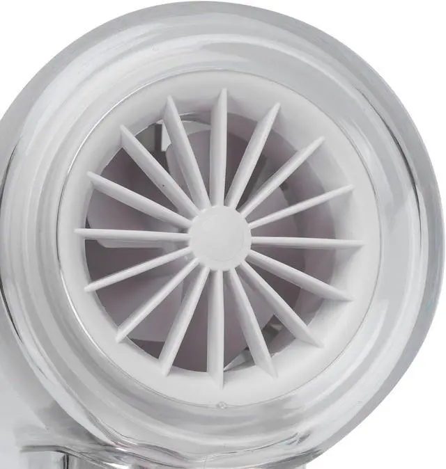 Alt view image 3 of 7 - Ice Cooling Handheld Turbine Fan Transparent USB Rechargeable 100 Speed Adjustable 13000rpm High Speed Handheld Ice Cooler Fan for Summer 3000mah