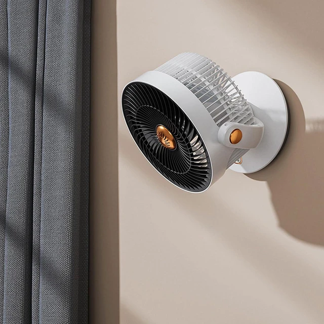Alt view image 5 of 7 - Desk Fan, USB Turboline Airflow, Powerful Motor, Oscillating Desk Fan for Bedroom