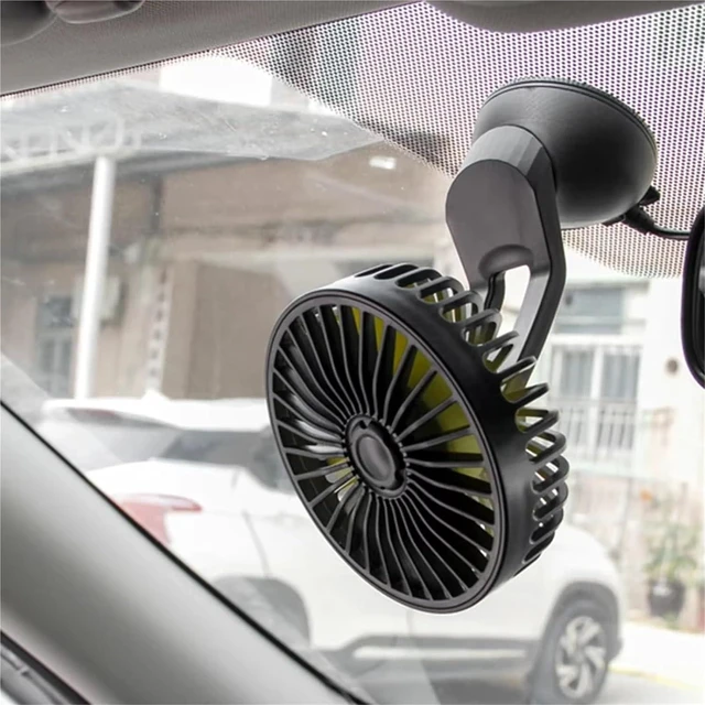 Alt view image 3 of 7 - Handheld Fan, Car Electric Fan With Suction Cups Adsorbed Home Electric Fan Small USB Fan,for Travel, Office