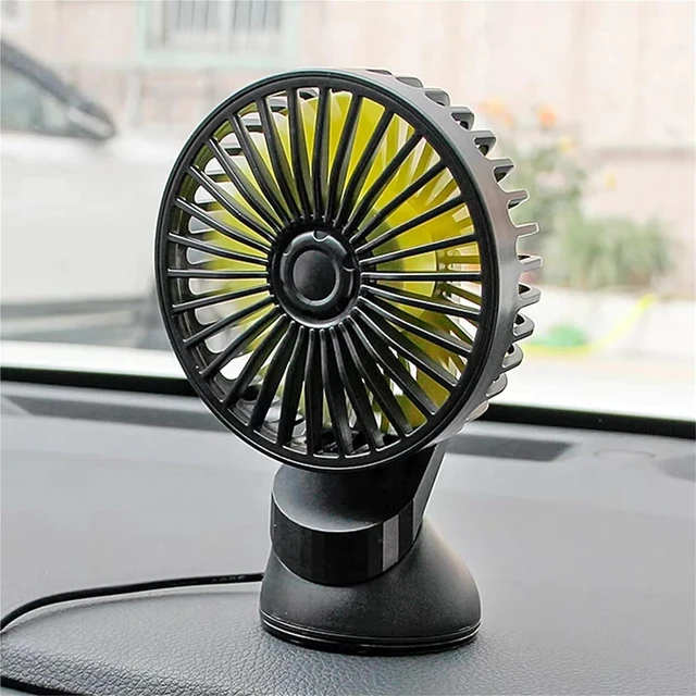 Alt view image 4 of 7 - Handheld Fan, Car Electric Fan With Suction Cups Adsorbed Home Electric Fan Small USB Fan,for Travel, Office