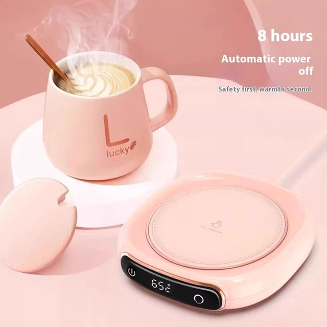 Alt view image 5 of 7 - Intelligent Beverage Warmer Pad with Digital LED Display,Coffee Mug, ABS Texture Construction for Lovers,Electric Cup Heater Pad for, Milk, Tea, Plate
