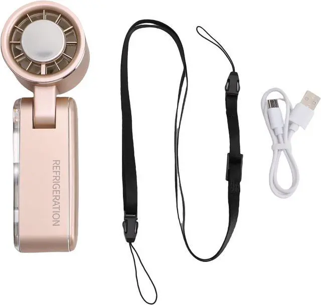 Main image of Handheld Fan 4000mAh Foldable Semiconductor Ice Cooling USB Fan