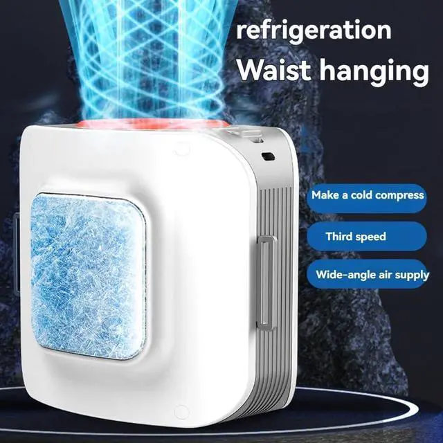 Alt view image 4 of 6 - Outdoor Portable Waist Fan Hanging Neck Fan Strong Wind forSports Outdoor Working