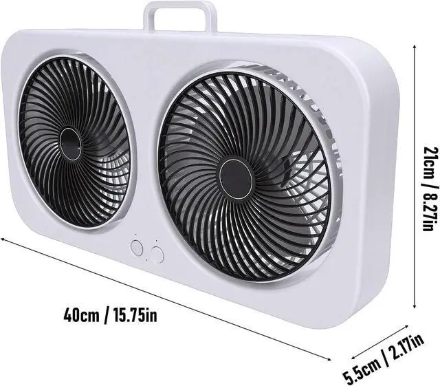 Alt view image 6 of 7 - Compact Hanging Desk Fan Silent Operation USB Charging for Dorm Study Material: ABS