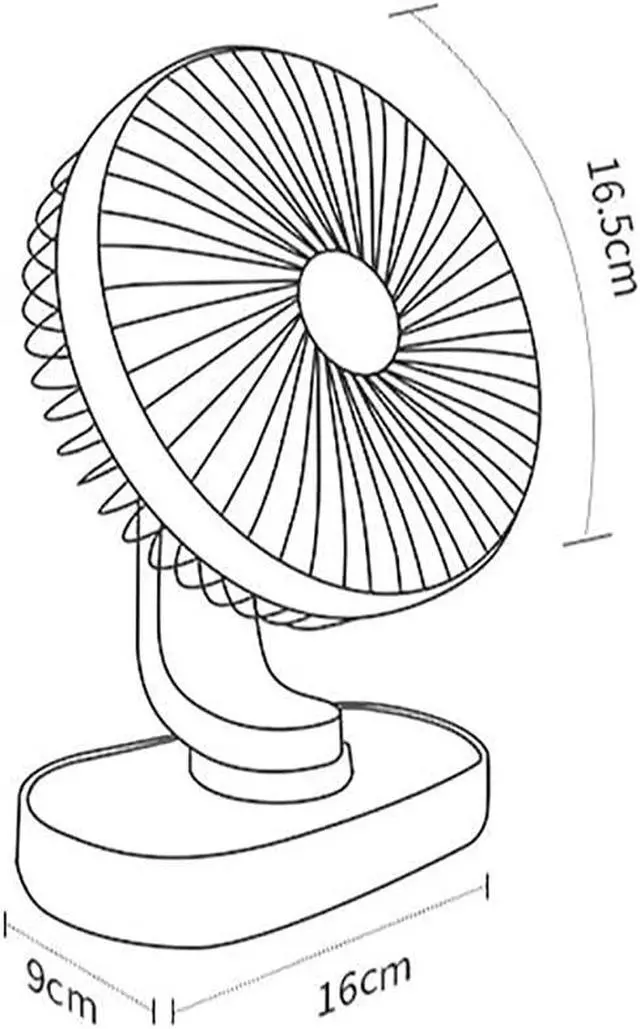 Alt view image 2 of 7 - Mini Fan Small Fan USB Powered 3 Speed Strong Wind Quietness & Narrow Slot Design for Girls Boys Gift Outdoor Travel Office