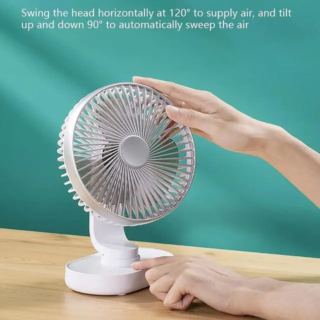 Alt view image 4 of 7 - Mini Fan Small Fan USB Powered 3 Speed Strong Wind Quietness & Narrow Slot Design for Girls Boys Gift Outdoor Travel Office