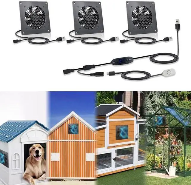 Alt view image 2 of 6 - Low Noise USB Temperature Controlled Fan for Sensitive Environments Libraries Bedrooms and Home Offices 0 to 60 Celsius (U10T1225JGX3)