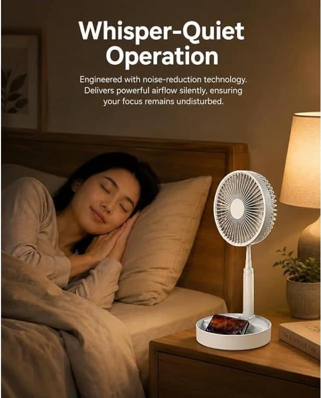 Alt view image 5 of 7 - Ezcool Cordless Fan(3600 mAh)