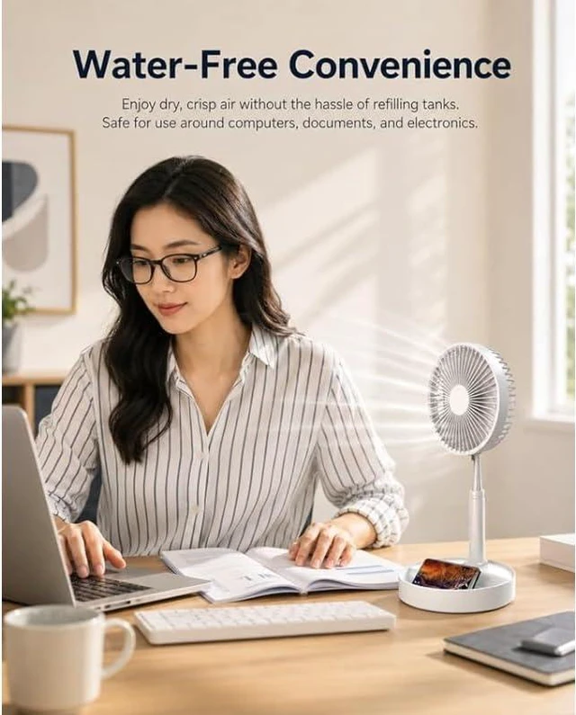 Alt view image 6 of 7 - Ezcool Cordless Fan(3600 mAh)