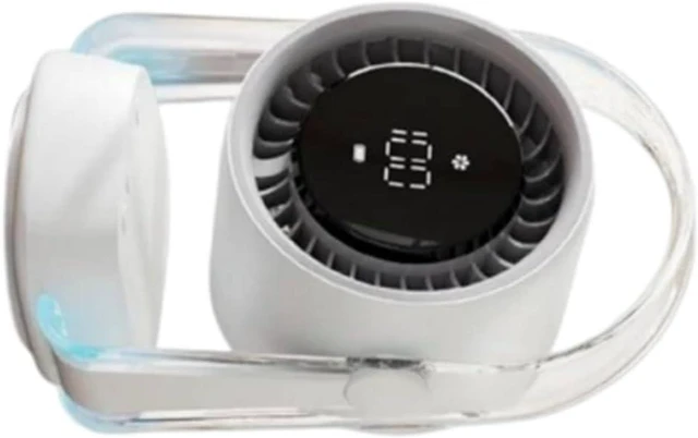 Main image of Rechargeable Desk Fan with 100Speed Oscillation Design Quiet Operate Blue Night Light USB Powered Table