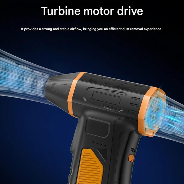 Alt view image 6 of 7 - Compacts Light Weight Portable Fan 140000RPM Featuring 5 Adjustable Gears Turbos Mode & LED Lighting for Multiple Uses Rechargeable Handheld Fan