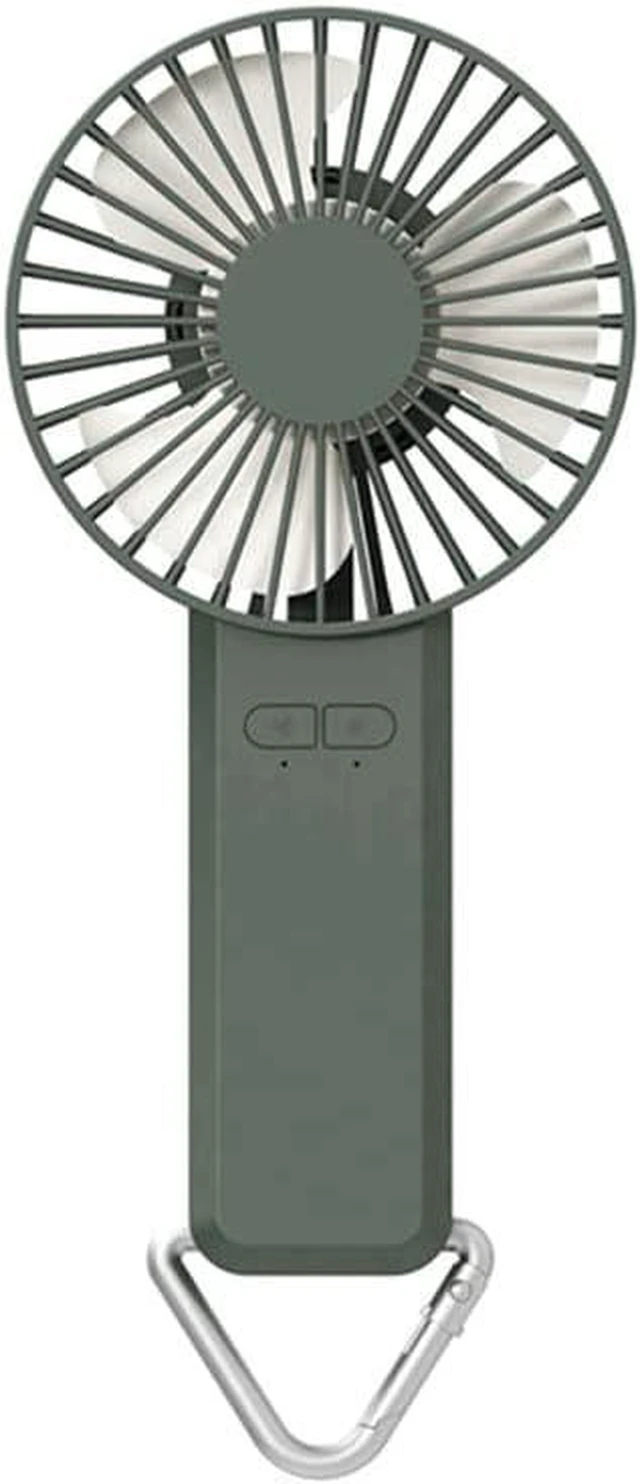 Main image of Outdoor Mosquito Fan Portable Waist Fan Office Desk Small Desktop Fan USB Handheld Fan,Khaki (Green),Handheld Fans