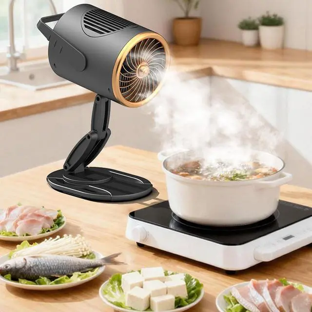 Alt view image 5 of 7 - USB Powered Hood with Degree Rotation and Detachable Oil Cup for Easy Cleaning Student Dorm Cooking Fan