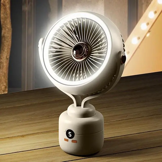 Alt view image 5 of 7 - Portable Rechargeable Desk Fan for and Travel Handheld Camping Fan with USB Charging Quiet Cooling Device