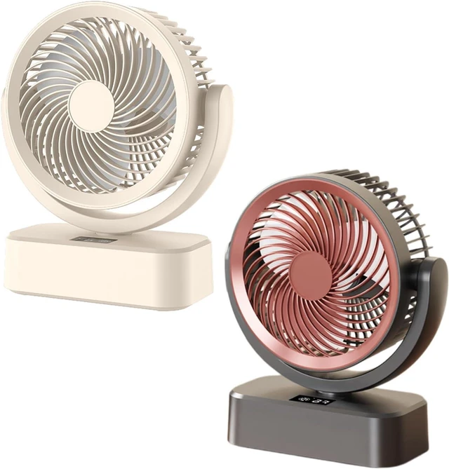 Alt view image 4 of 7 - Powerful USB Rechargeable Portable Air Cooling Portable Desktop Fan Low Noise for Bedroom Dorm Camping Kitchen USB Desk Fan