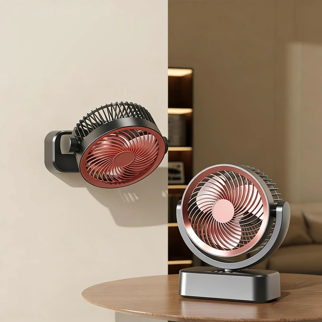 Alt view image 5 of 7 - Powerful USB Rechargeable Portable Air Cooling Portable Desktop Fan Low Noise for Bedroom Dorm Camping Kitchen USB Desk Fan
