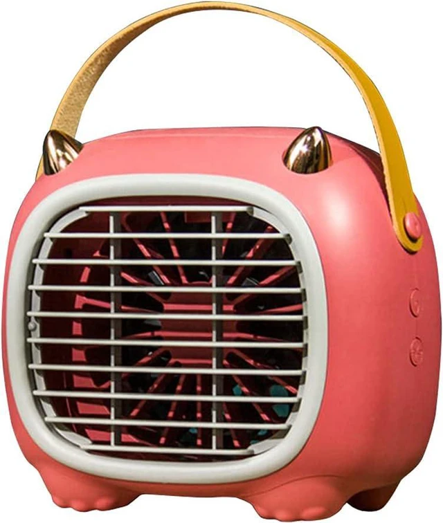 Main image of Atomizing Humidifier USB Fan, USB Powered Desk (Rechargeable Battery), Enhanced, Lower Noise, 3 Speeds Portable