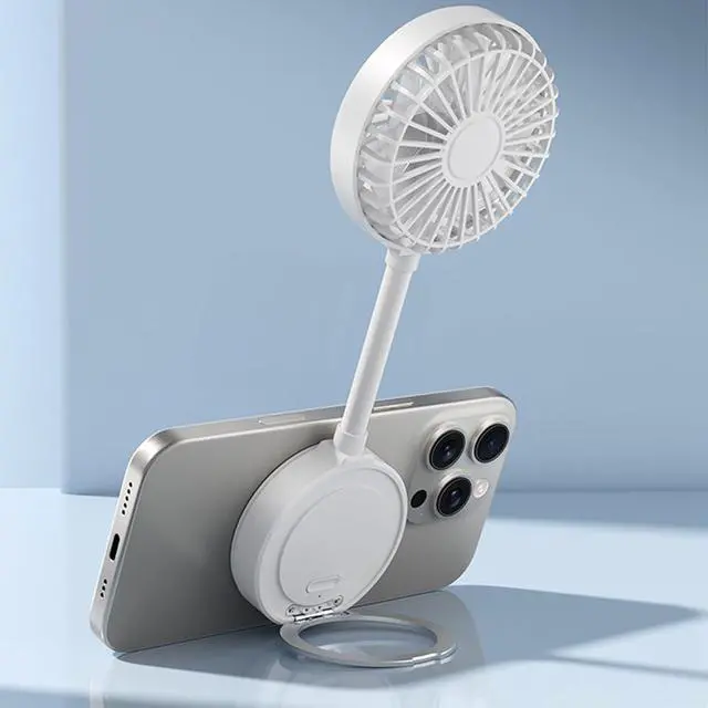 Alt view image 3 of 7 - Handheld Fan, Attraction Small Fan USB C Foldable Portable Rechargeable Handheld Fan For Desktop Classroom Bedroom