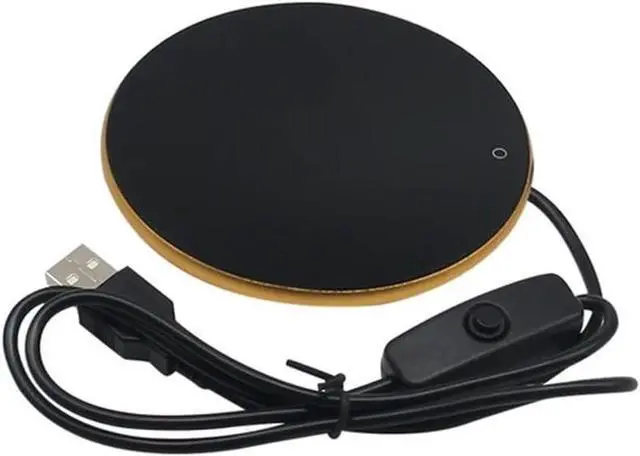 Main image of Portable Cup Warmer Coffee Mug Heating Coaster Smart Thermostatic Hot Plate Milk Tea Water(D)