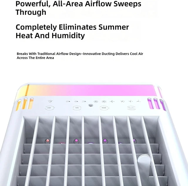 Alt view image 3 of 7 - PANGBOER Multifunctional Humidifier Fan with 3 Speed Settings, Fast Cooling, Safe, Energy Saving, Misting Fan Texture
