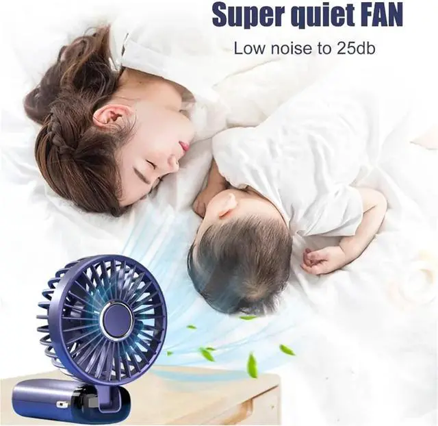 Alt view image 2 of 4 - Handheld Fan, Mini Fan Portable Handheld Fan Suitable for Office Outdoor,for Travel, Office(Purple)
