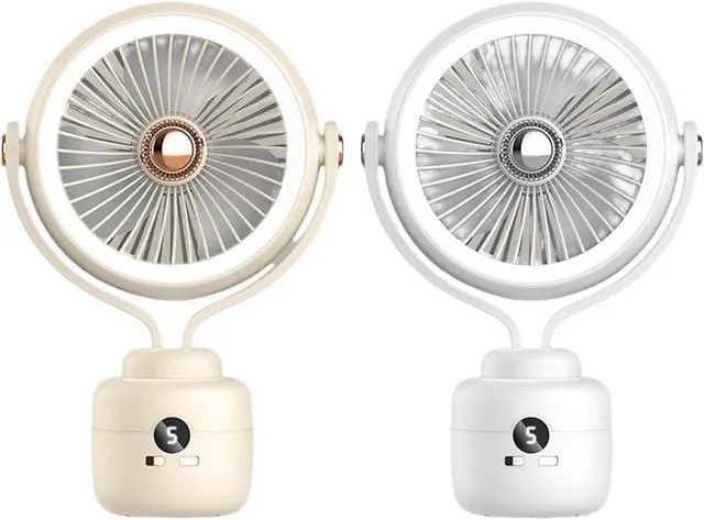 Alt view image 3 of 7 - Portable Rechargeable Desk Fan for and Travel Handheld Camping Fan with USB Charging Quiet Cooling Device