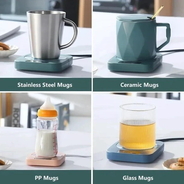 Alt view image 2 of 6 - Electric Heater Cup Mug Warmer Coffee Warm Mat Constant Temperature Coaster(C)