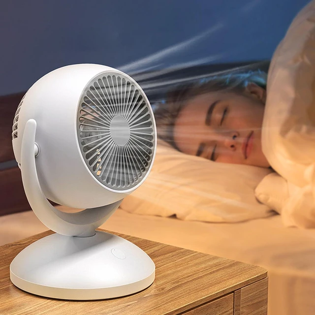 Main image of USB Desk Fan, 4 Speed Modes Ultra Quiet Portable Table Fan with Powerful Motor Air Circulation for Bedroom Office Dormitory (Plug In(Without Oscillating))