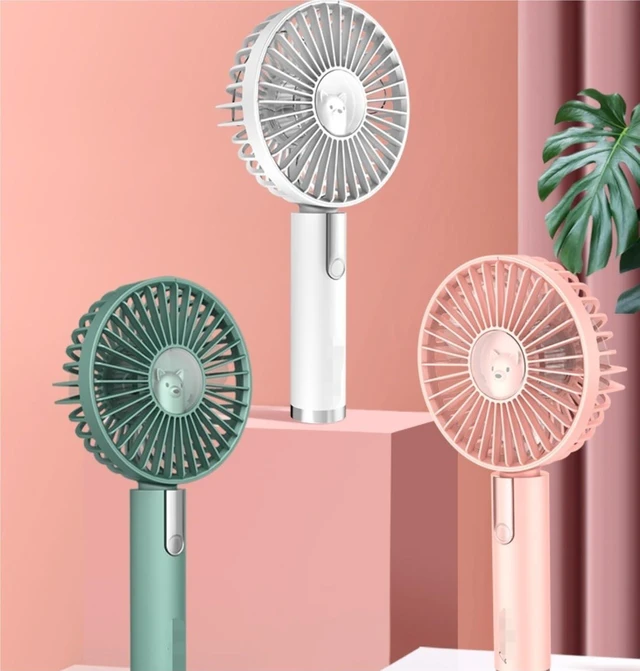 Alt view image 5 of 6 - Cooling Fan for Home Office Travel Portable Fan Personal Use Quiet USB Charge for Indoor Outdoor Travel Supplies(Green)