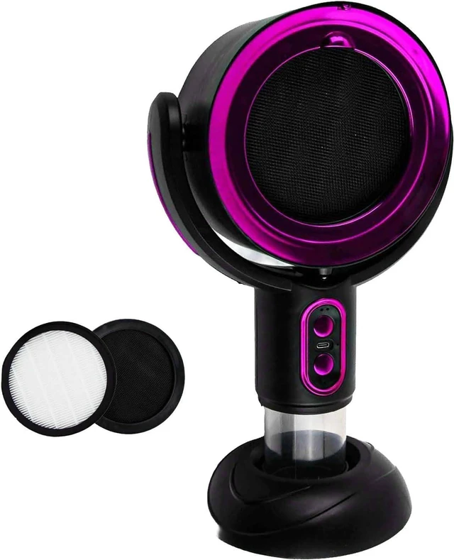 Alt view image 4 of 7 - Portable Adjustable Desktop for exhaust Fan with USB Charging for Efficient Smoke Removal in Household Kitchens (Black purple)