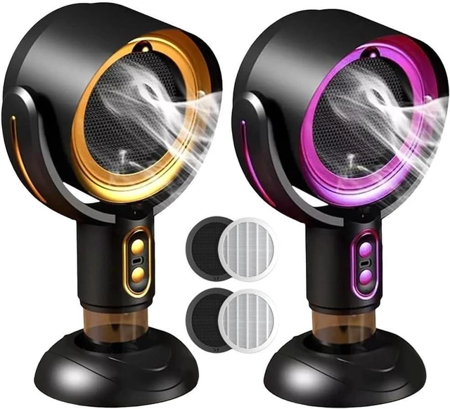 Alt view image 5 of 7 - Portable Adjustable Desktop for exhaust Fan with USB Charging for Efficient Smoke Removal in Household Kitchens (Black purple)