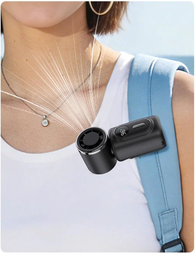 Alt view image 6 of 7 - Portable Handheld Fan Portable Handheld Fan with Clip USB Charging Compact Personal Cooling Fan